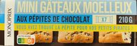 Mini gâteaux moelleux aux pépites de chocolat