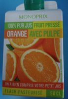 Jus d'orange fruit pressé 50cl