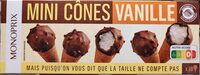 10 mini cônes vanille