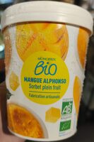 Sorbet artisanal mangue Alphonso plein fruit