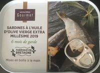 Sardines a l'huile d'olive vierge extra millesime 2019
