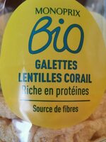 Galettes lentilles corail
