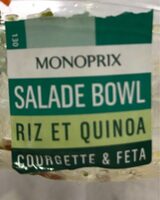 Salade Bowl Riz et Quinoa / Courgette & Feta