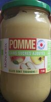 Puree de pomme sans sucres ajoutes