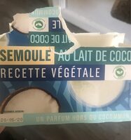 Semoule au lait de coco vegan