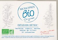 MONOPRIX BIO Origines - INFUSION DETOX