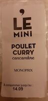 LE MINI Poulet Curry