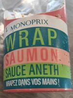 Wrap saumon sauce aneth