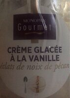 Creme glacée à la vanille éclats de noix de pécan