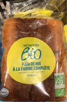 Pain de mie à la farine complète
