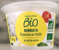Burrata Bio au lait de vache