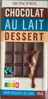 Chocolat au lait Dessert