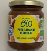 Purée amande chocolat