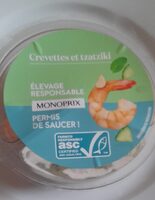 Crevettes et tzatziki