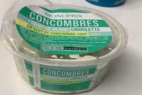 Concombres fromage blanc ciboulette