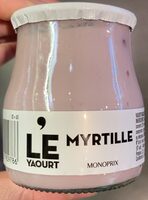 Le yaourt myrtille