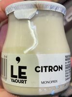 Le yaourt citron