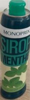Sirop menthe