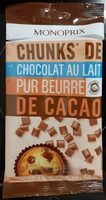 Chunks de chocolat au lait