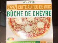Pizza cuite au feu de bois bûche de chèvre