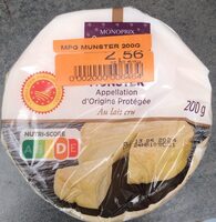 Munster AOP au lait cru