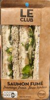 Le club saumon fumé fromage frais fines herbes