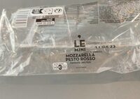 Sandwich mozzarella pesto rosso le mini