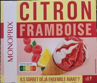 Sorbet citron framboise