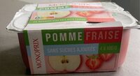 Compote sans sucre fraise pomme