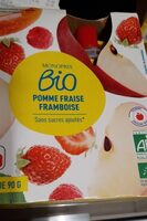 Gourdes bio pomme fraise framboise