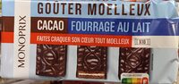 Goûter moelleux cacao fourrage au lait