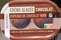 Crème Glacée Chocolat Copeaux de chocolat noir