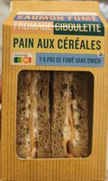 Sandwich saumon fumé fromage ciboulette pain au céréales