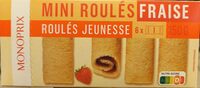 Mini roulés fraise