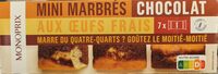 Mini Marbrés chocolat aux œufs frais