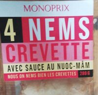 4 nems crevette