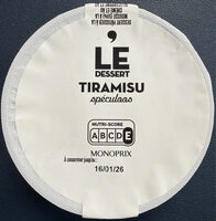 LE DESSERT Tiramisu spéculoos
