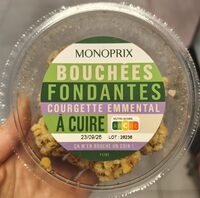Bouchées fondantes courgettes emmental