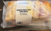 Burrito poulet roti chou rouge