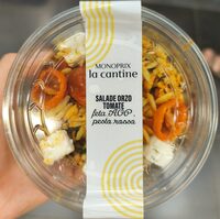 Salade orzo tomate feta AOP pesto rosso
