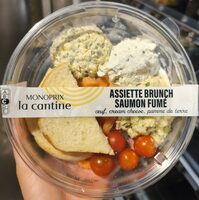 Assiette brunch saumon fumé