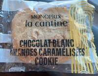 Cookie chocolat blanc amandes caramélisées