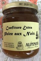 Confiture extra poire aux noix