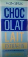 Chocolat lait extra fin