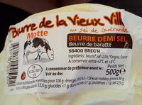 Beurre demi sel au sel de Guerande La Vieux Ville