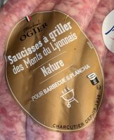 Saucisses à griller des monts du lyonnais Nature
