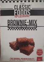 Brownie-mix préparation poir brownies