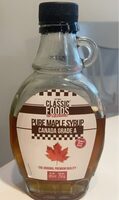 Pure maple syrup