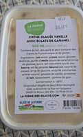 Crème glacée vanille avec éclats de caramel