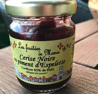 Confiture cerise noire au piment d ´Espelette